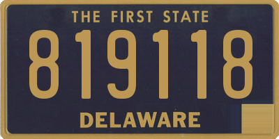 DE license plate 819118