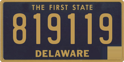 DE license plate 819119