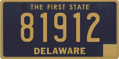 DE license plate 81912