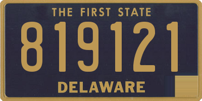DE license plate 819121