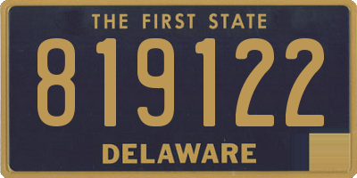 DE license plate 819122