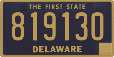 DE license plate 819130