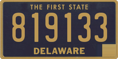 DE license plate 819133
