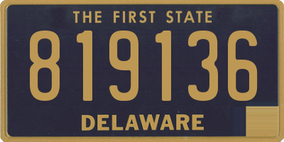 DE license plate 819136