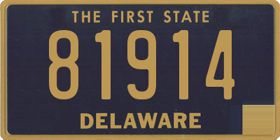 DE license plate 81914
