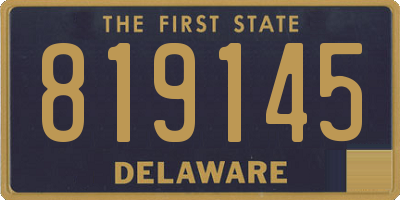 DE license plate 819145