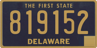 DE license plate 819152