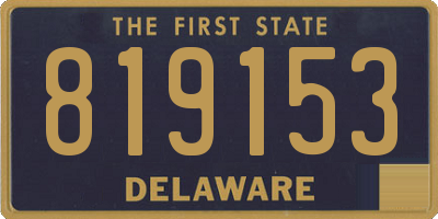 DE license plate 819153