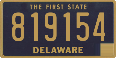 DE license plate 819154