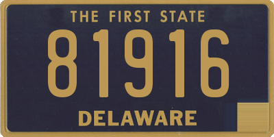 DE license plate 81916