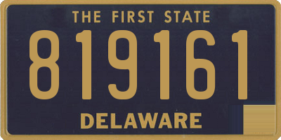 DE license plate 819161