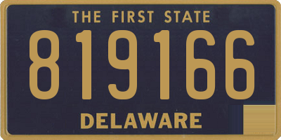 DE license plate 819166