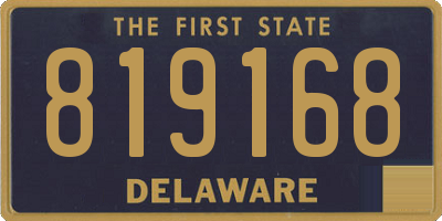 DE license plate 819168