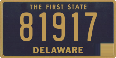 DE license plate 81917