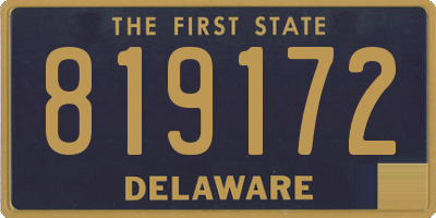 DE license plate 819172
