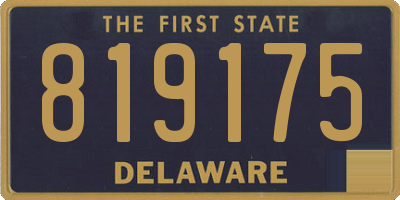 DE license plate 819175
