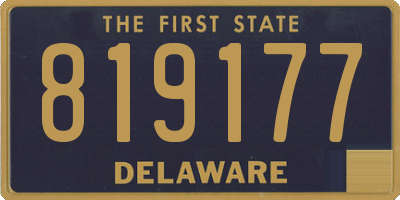 DE license plate 819177