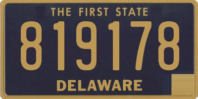 DE license plate 819178