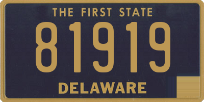 DE license plate 81919