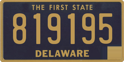 DE license plate 819195