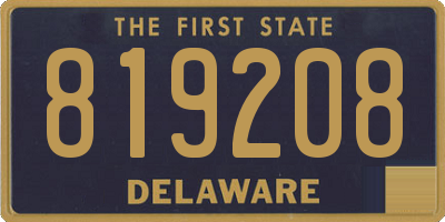DE license plate 819208