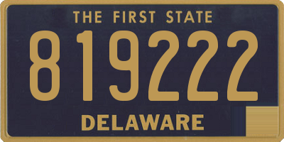 DE license plate 819222