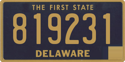 DE license plate 819231
