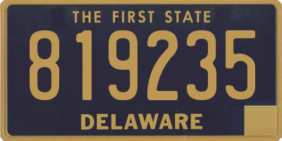 DE license plate 819235
