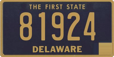 DE license plate 81924