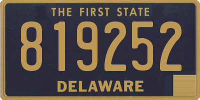 DE license plate 819252