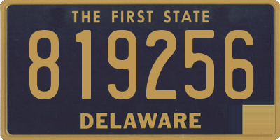 DE license plate 819256