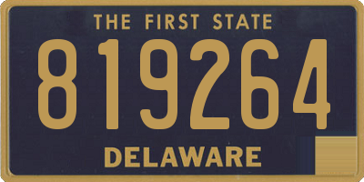 DE license plate 819264