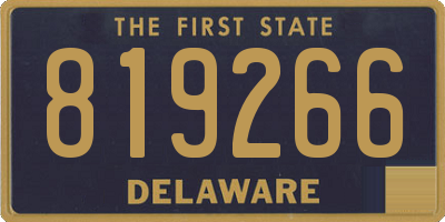 DE license plate 819266