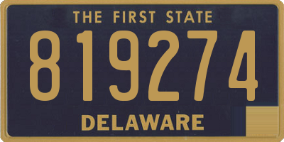 DE license plate 819274