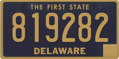 DE license plate 819282
