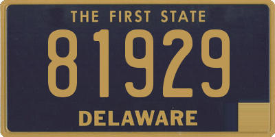 DE license plate 81929