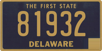 DE license plate 81932