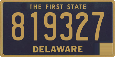 DE license plate 819327