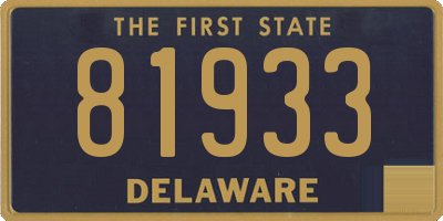 DE license plate 81933