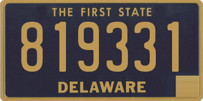 DE license plate 819331