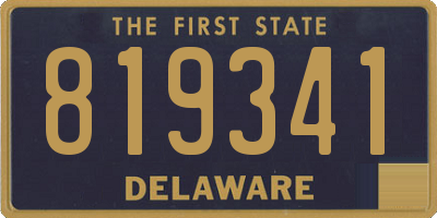 DE license plate 819341