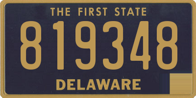 DE license plate 819348