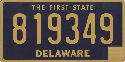 DE license plate 819349