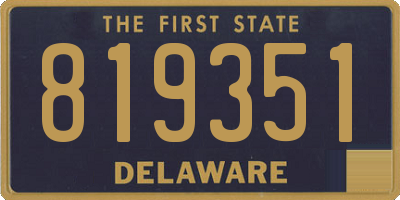 DE license plate 819351