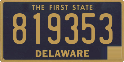 DE license plate 819353