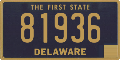 DE license plate 81936