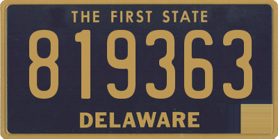 DE license plate 819363