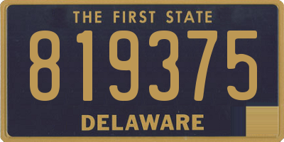 DE license plate 819375