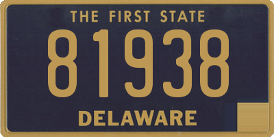 DE license plate 81938