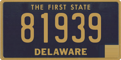 DE license plate 81939